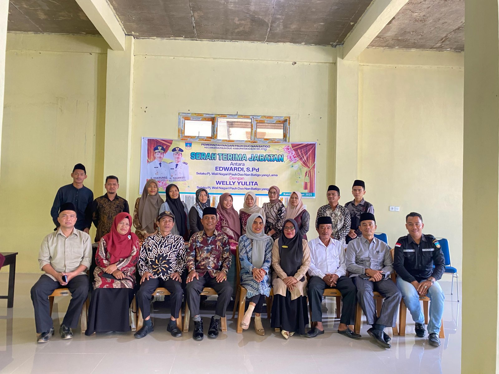 serah Terima jabatan dari Pejabat Wali Nagari